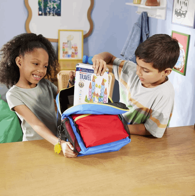 Magna Tiles Micromags Travel Set Deluxe 55pc magnetic tiles