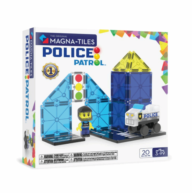 Magna Tiles Police Patrol 20pc magnetic tiles