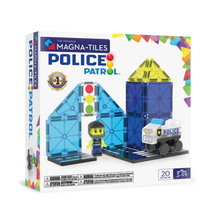 Load image into Gallery viewer, Magna Tiles Police Patrol 20pc
