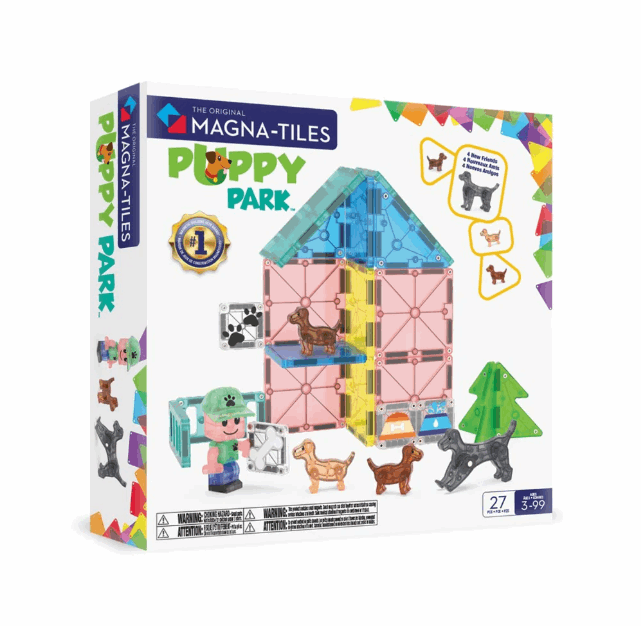 Magna Tiles Puppy Park 27pc magnetic tiles