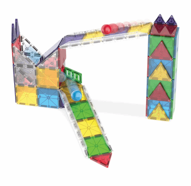 Magna Tiles Rail Racers Deluxe 90pc magnetic tiles