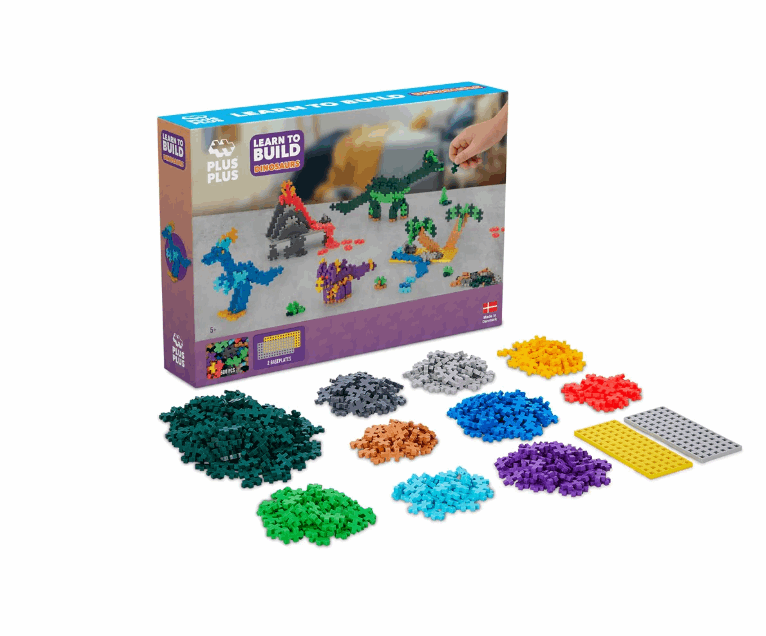Plus-Plus Learn To Build Dinosaur 600pc construction toy