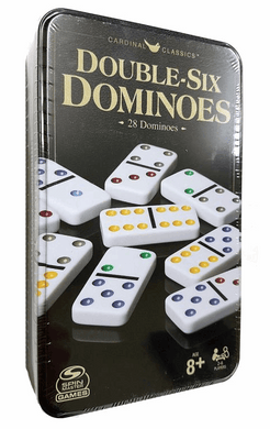 Spin Master Games Dominoes D6 Tin Set Board Games