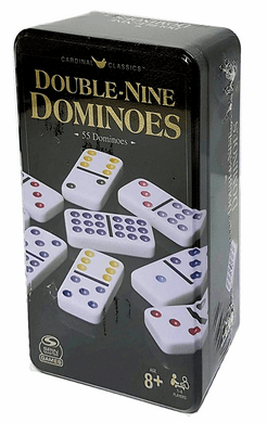 Spin Master Games Dominoes D9 Tin Set Board Game