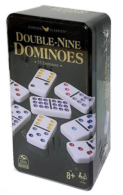 Spin Master Games Dominoes D9 Tin Set