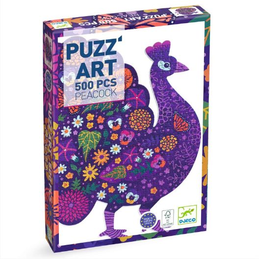 Djeco Puzz'art Peacock 500pc Puzzle