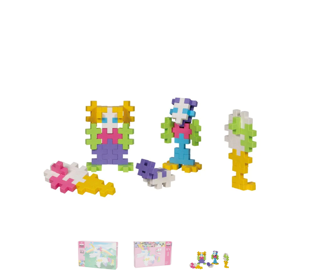 Plus-Plus Big Pastel Unicorn 50pc Set Construction
