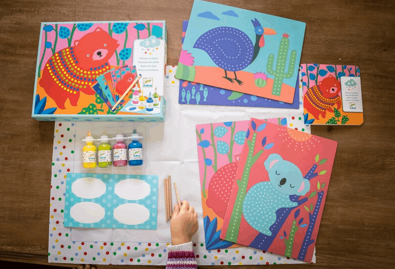 Djeco Pointillism Painting with Sticks Art & Craft
