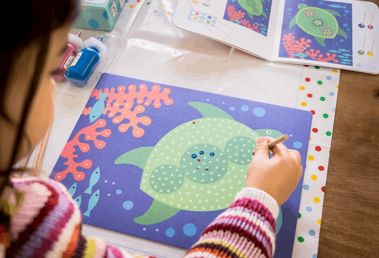 Djeco Pointillism Painting with Sticks Art & Craft
