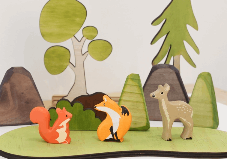 Tenderleaf Red Squirrel Wooden Animal wooden animal