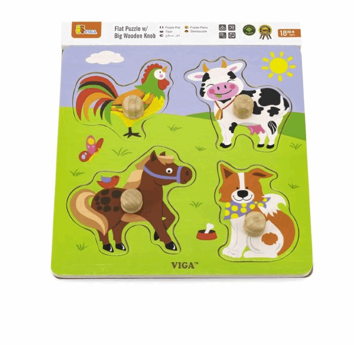 Viga Big Knob Puzzle Farm puzzle
