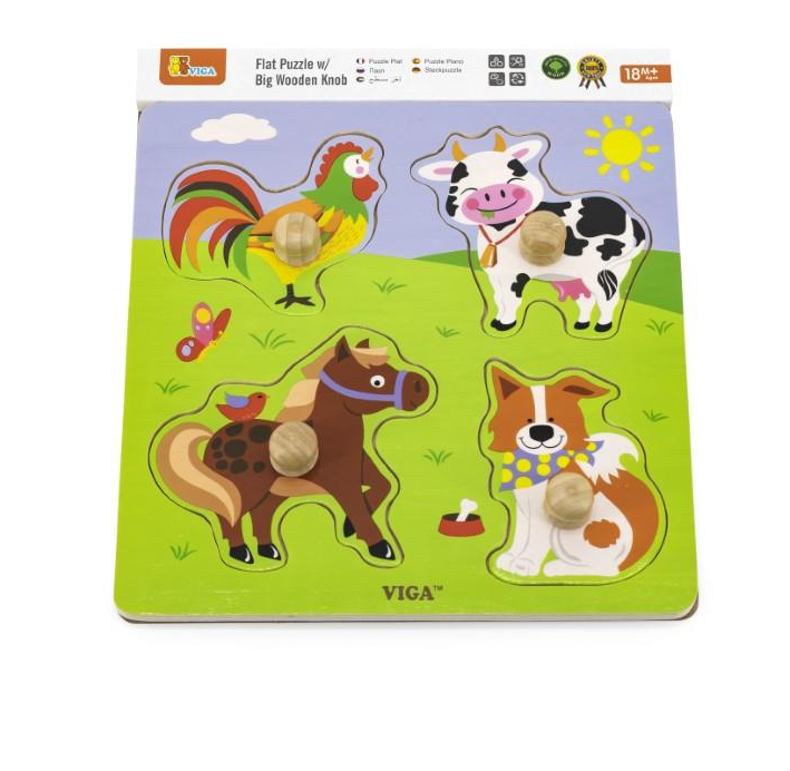 Viga Big Knob Puzzle Farm