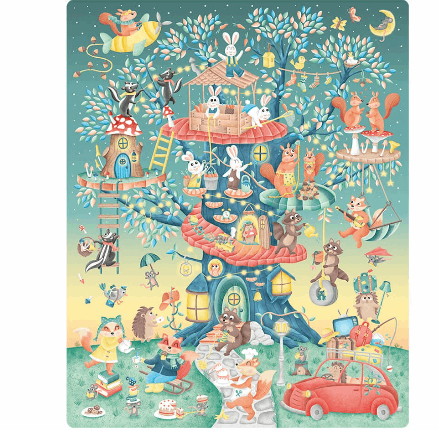 EurekaKids Forest Neighbours Puzzle 54pc puzzle