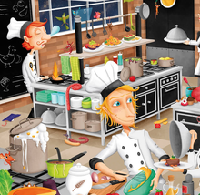 Load image into Gallery viewer, EurekaKids Chef Deluxe Puzzle 150pc
