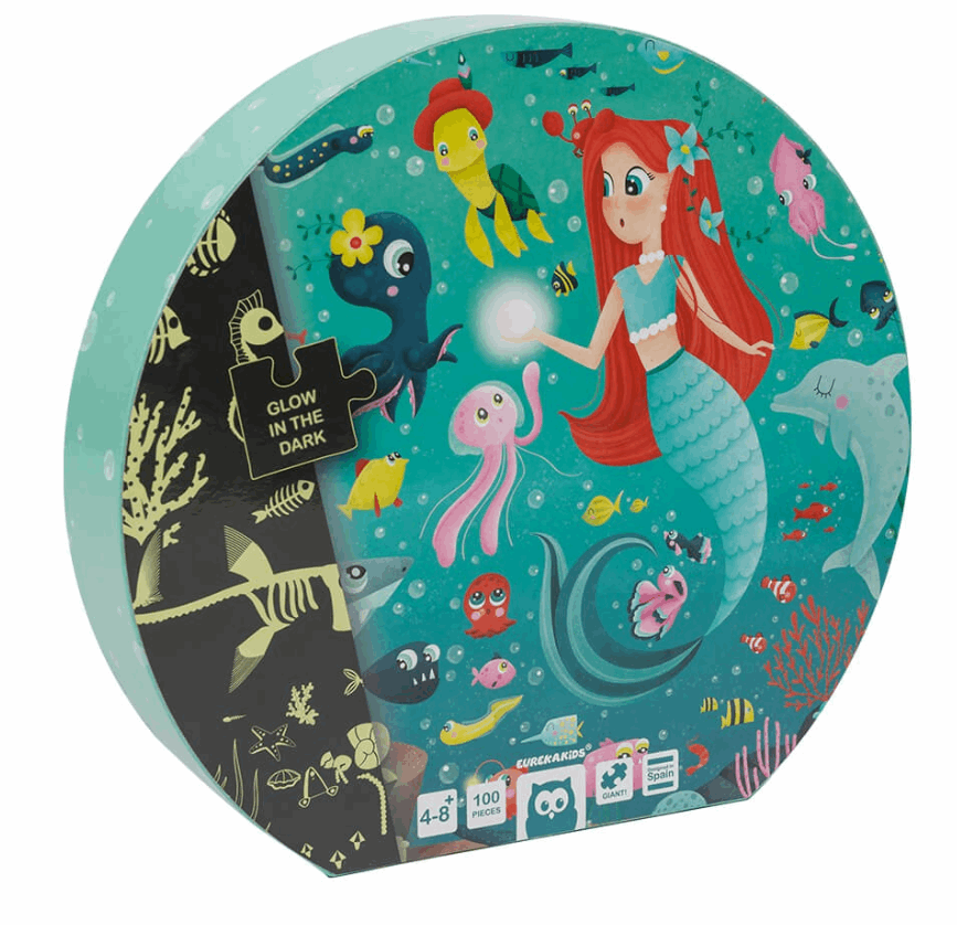 EurekaKids Mermaid Treasure Puzzle 100pc puzzle