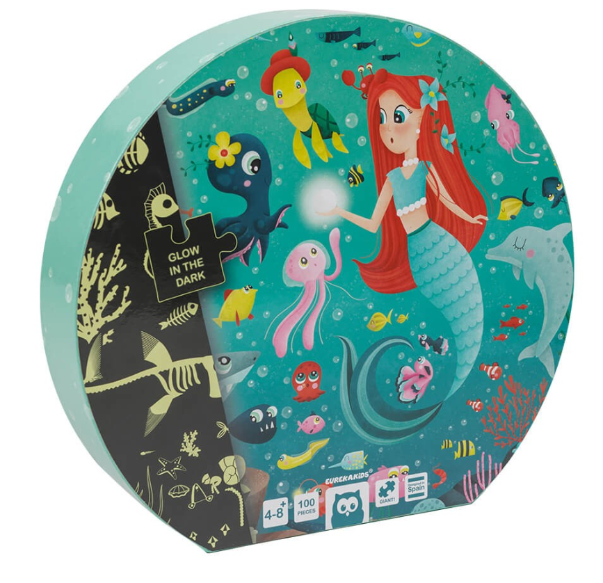 EurekaKids Mermaid Treasure Puzzle 100pc
