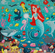 Load image into Gallery viewer, EurekaKids Mermaid Treasure Puzzle 100pc
