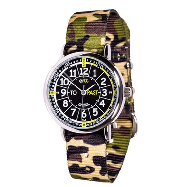 EasyRead Time Teacher Watches - CAMO Green Camo Black Green Past To Learning Aid