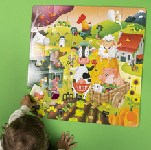 Load image into Gallery viewer, EurekaKids Eco Farm Textures Puzzle 20pc
