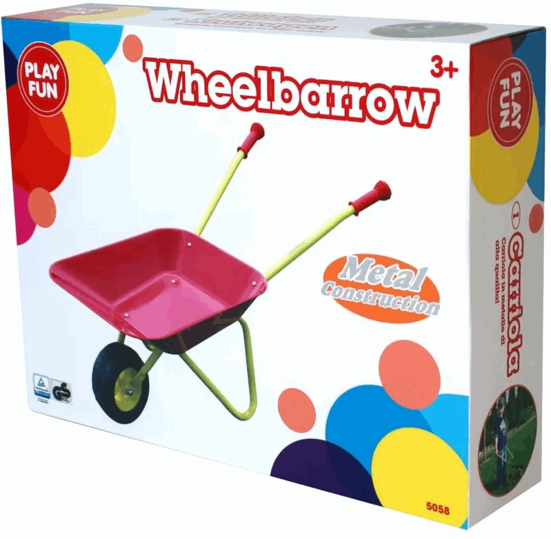 Playfun Metal Wheelbarrow toy wheelbarrow