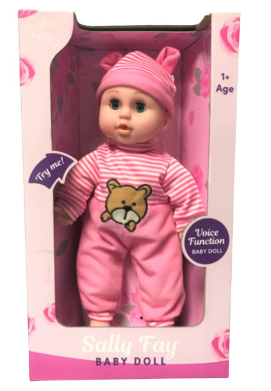 Sally Fay Soft Body Doll with Sound 32cm