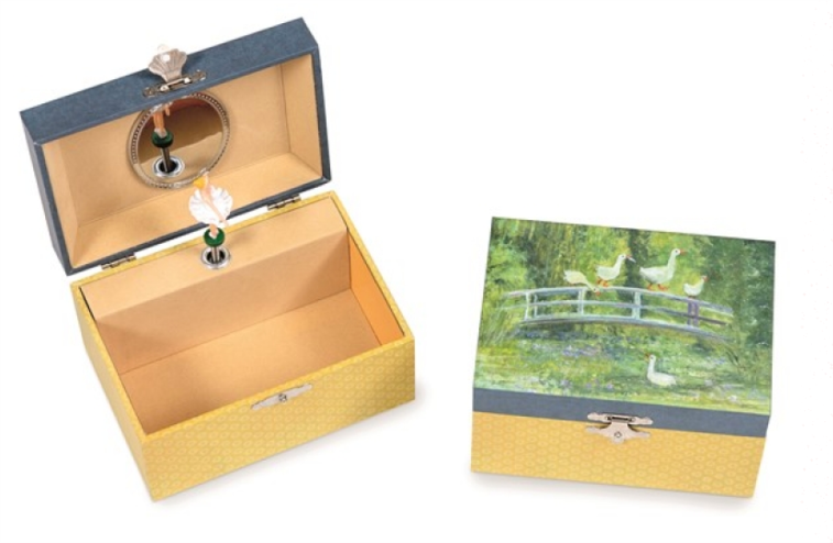 Egmont Musical Jewelry Box Geese On The Bridge