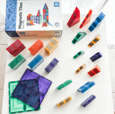 Learn and Grow Toys Magnetic Tiles Base Pack 64pc magnetic tiles