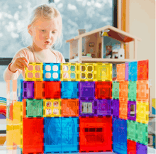 Load image into Gallery viewer, Learn and Grow Toys Magnetic Tiles Base Pack 64pc magnetic tiles
