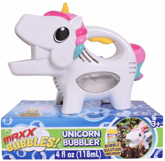 MAXX Bubbles Handheld Unicorn Bubbler bubble blower