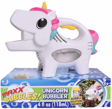 MAXX Bubbles Handheld Unicorn Bubbler bubble blower