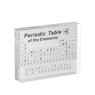 Perodic Table of Elements Resin Tablet Science & Technology
