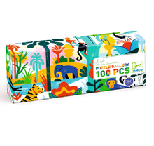 Load image into Gallery viewer, Djeco 100pc Jungle Gallery Puzzle
