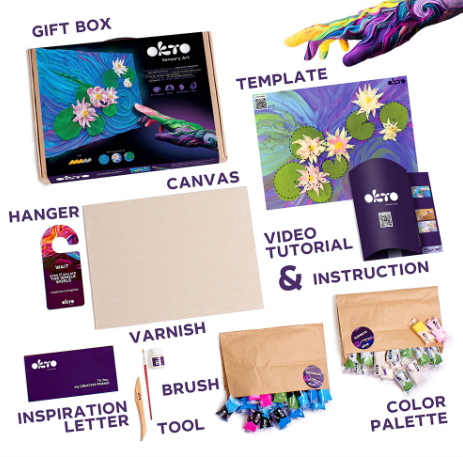Okto Sensory Art Creative Set Water Lillies Art & Craft Kits