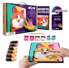 Load image into Gallery viewer, Okto Fox Colouring with Clay Set 29cm x 29cm
