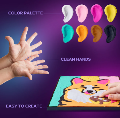 Okto Fox Colouring with Clay Set 29cm x 29cm Art & Craft Kits