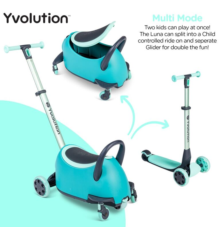 Yvolution Glida Luna 5 in 1 Scooter & Ride On