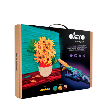 Okto Sensory Art Creative Set Sunflowers 30cm x 40cm Art & Craft Kits