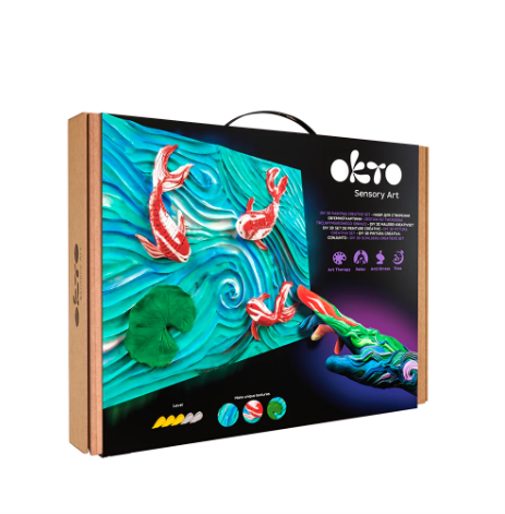 Okto Sensory Art Creative Set Koi Carps 30cm x 40cm Art & Craft Kits