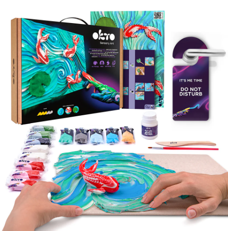 Okto Sensory Art Creative Set Koi Carps 30cm x 40cm Art & Craft Kits