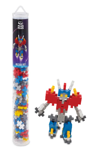 Plus-Plus 100pc Tubes Assorted Mecha Bot Construction