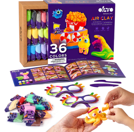 Okto Sensory Art 36 Colour Air Clay Creative Set Art & Craft Kits
