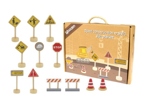 Kaper Kidz Wooden Construction Road Sign Set