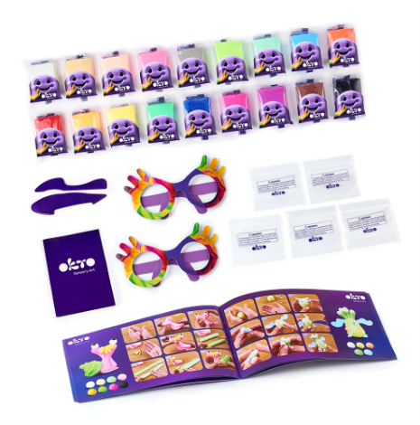 Okto Sensory Art: 18 Colors Air Clay Creativity Set Art & Craft Kits