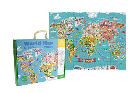 Tooky Toys World Map Jigsaw Puzzle 500pc