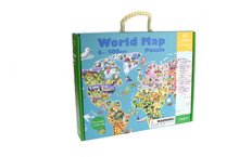 Load image into Gallery viewer, Tooky Toys World Map Jigsaw Puzzle 500pc
