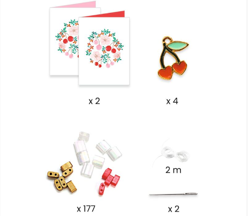 Djeco You & Me Tila and Cherries Bead Set Art & Craft Kits