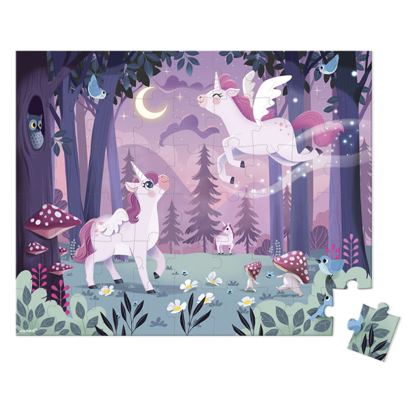 Janod Dreamland Unicorn Puzzle 54pc