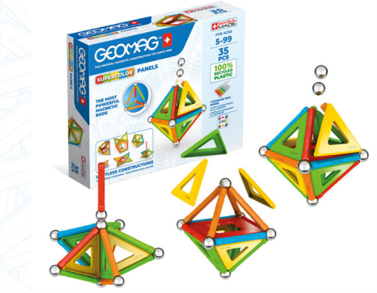 Geomag Classic Supercolor Panels Recycled 35 pcs magnetic toy