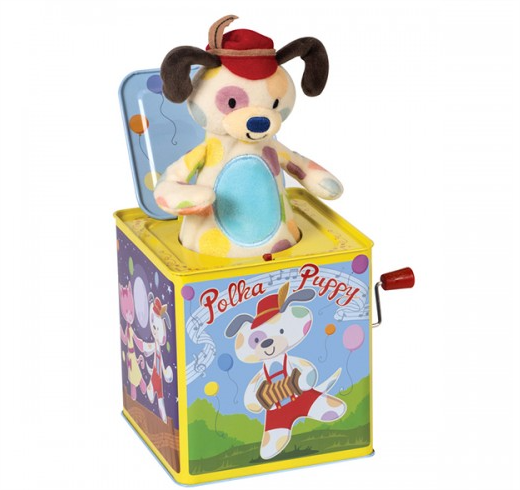 Jack In The Box Schylling Polka Puppy musical box