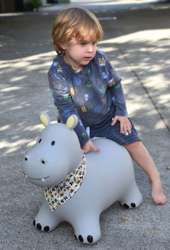 Kaper Kidz Bouncy Rider Pebbles the Hippo Ride On